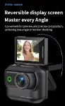 1080P Dijital Video Kamera (32GB) Kart Dijital Vlog Fotoğraf Makinesi  Türkçe  Siyah-7