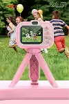 Dijital Fotoğraf Makinesi Çocuk Mini 1080p Hd Kamera Selfie Tripotlu Ön Arka Kamera-4