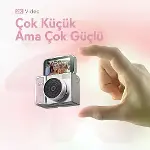2K Mini Dijital Retro Video Kamera Flaşlı Dijital Vlog Mini Fotoğraf Makinesi Türkçe Menü Yeşil-8
