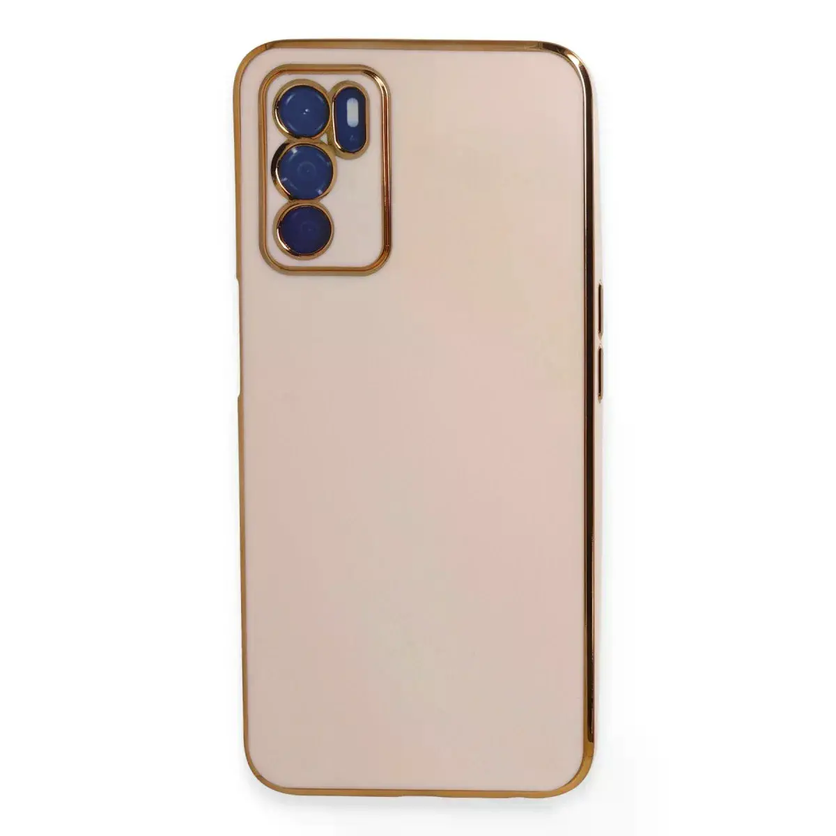 Oppo A16 Kılıf Volet Silikon - Pembe