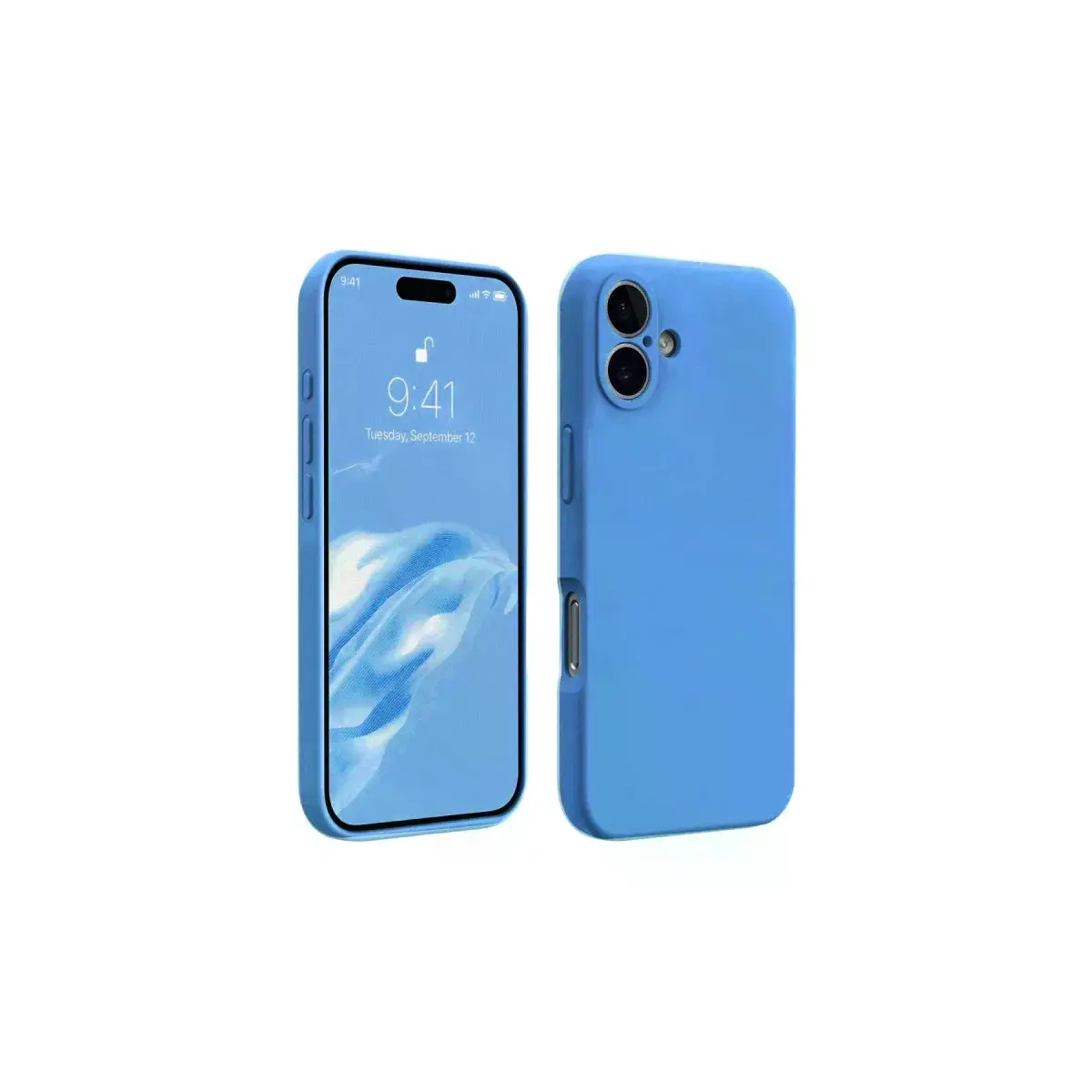 İphone 16 Kılıf First Silikon - Mavi