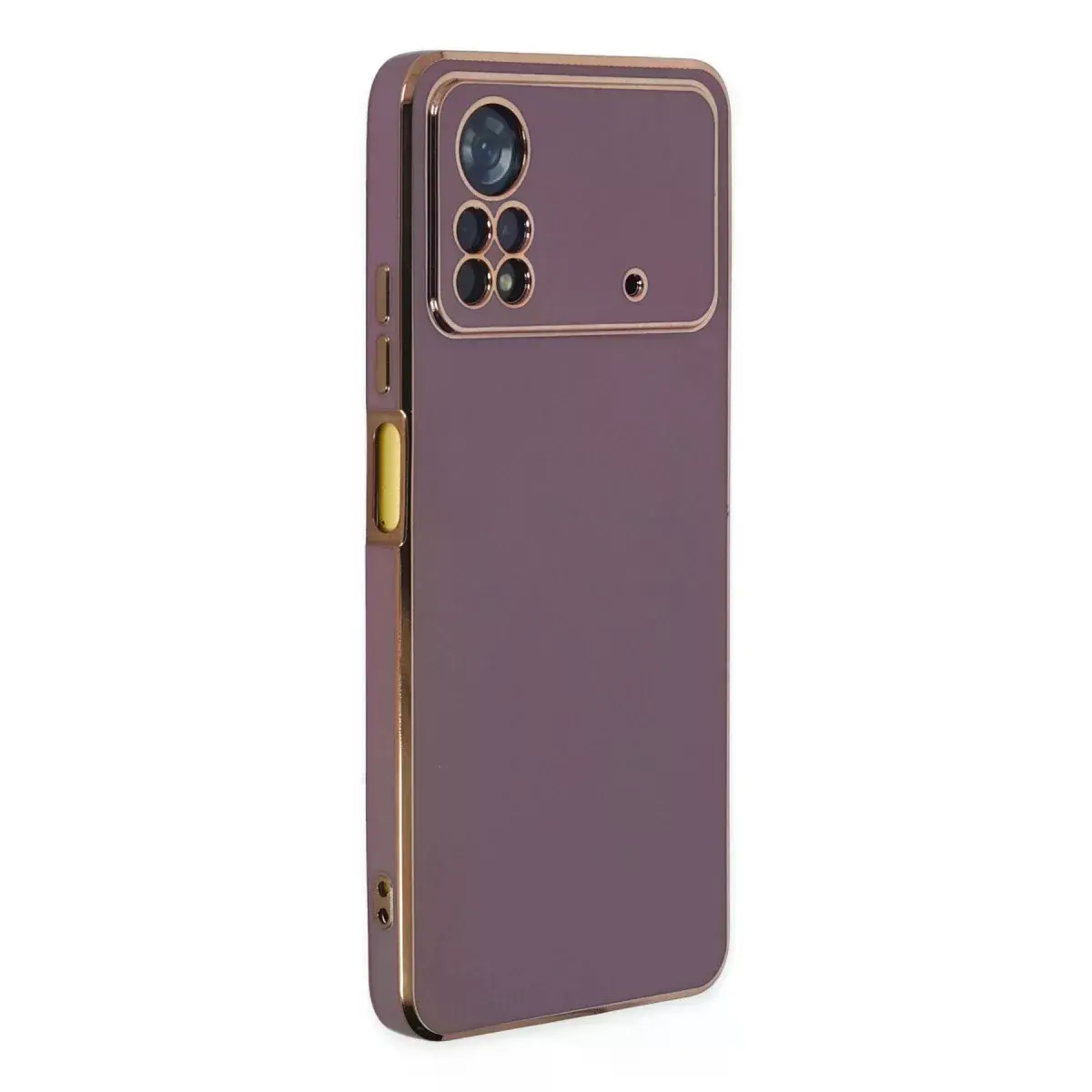 Xiaomi Poco X4 Pro 5g Kılıf Volet Silikon - Mor