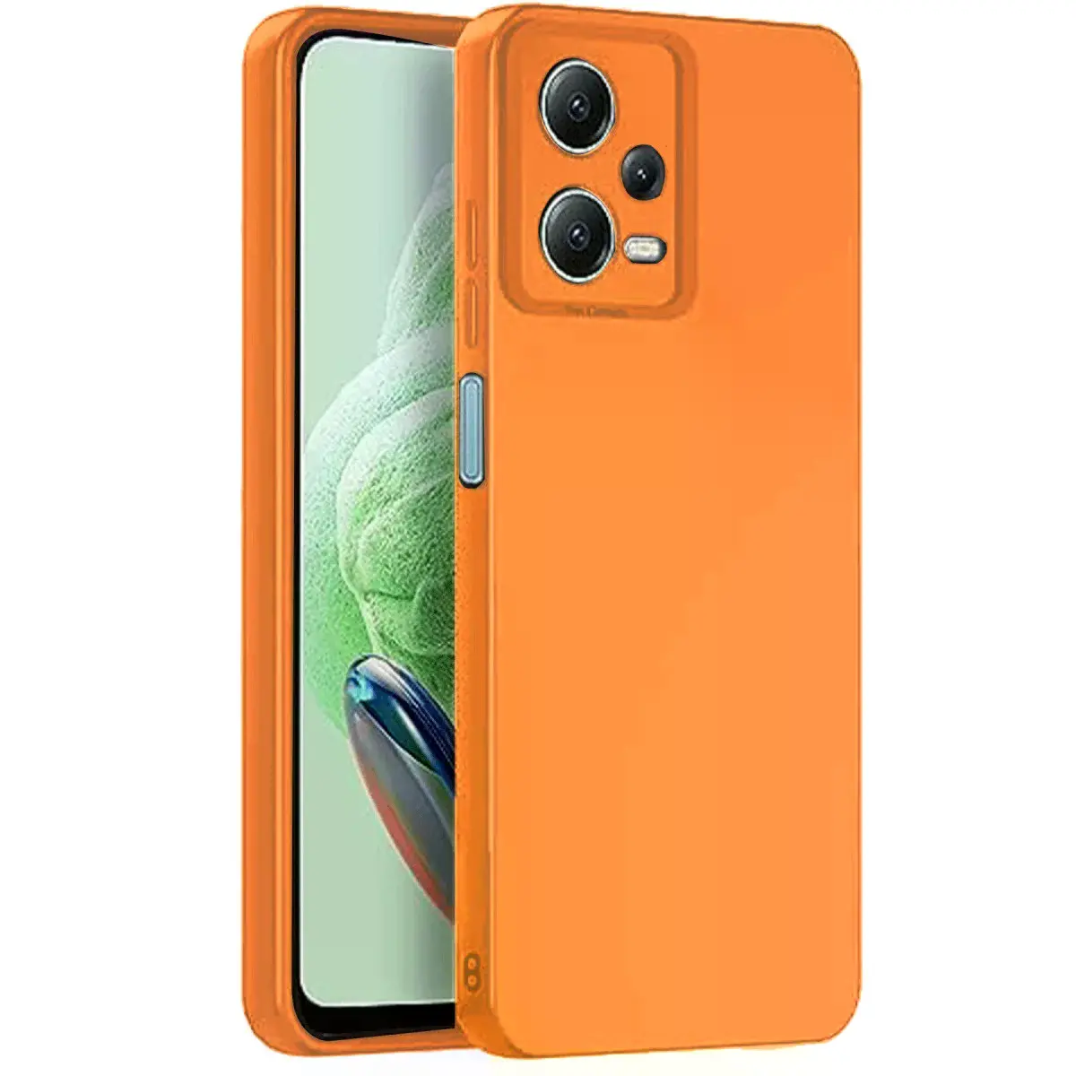 Xiaomi Redmi Note 12 Pro 5g Kılıf Nano İçi Kadife Silikon - Turuncu