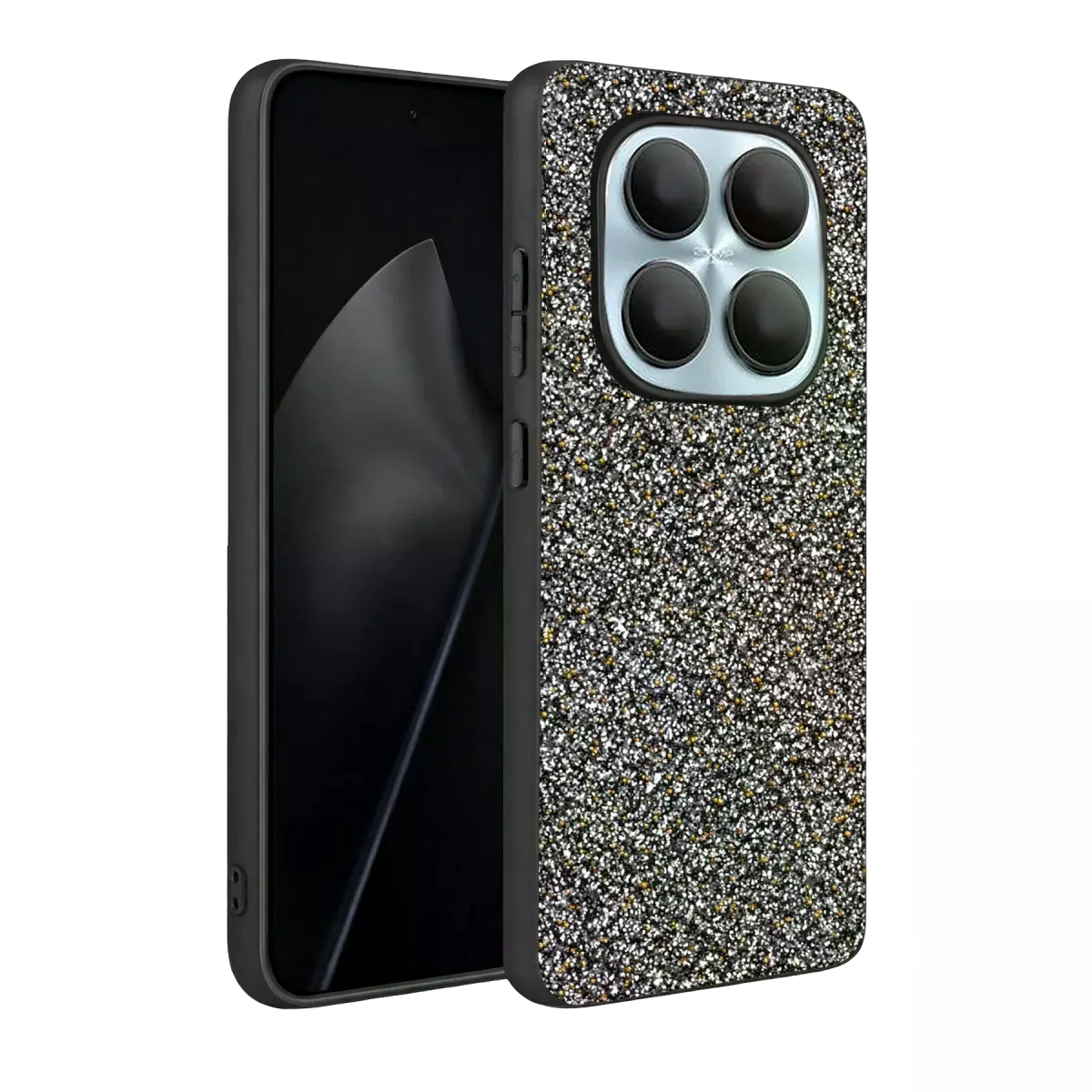 Onegif Xiaomi Redmi Note 15 Pro 5g Bright Simli Kapak - Gold
