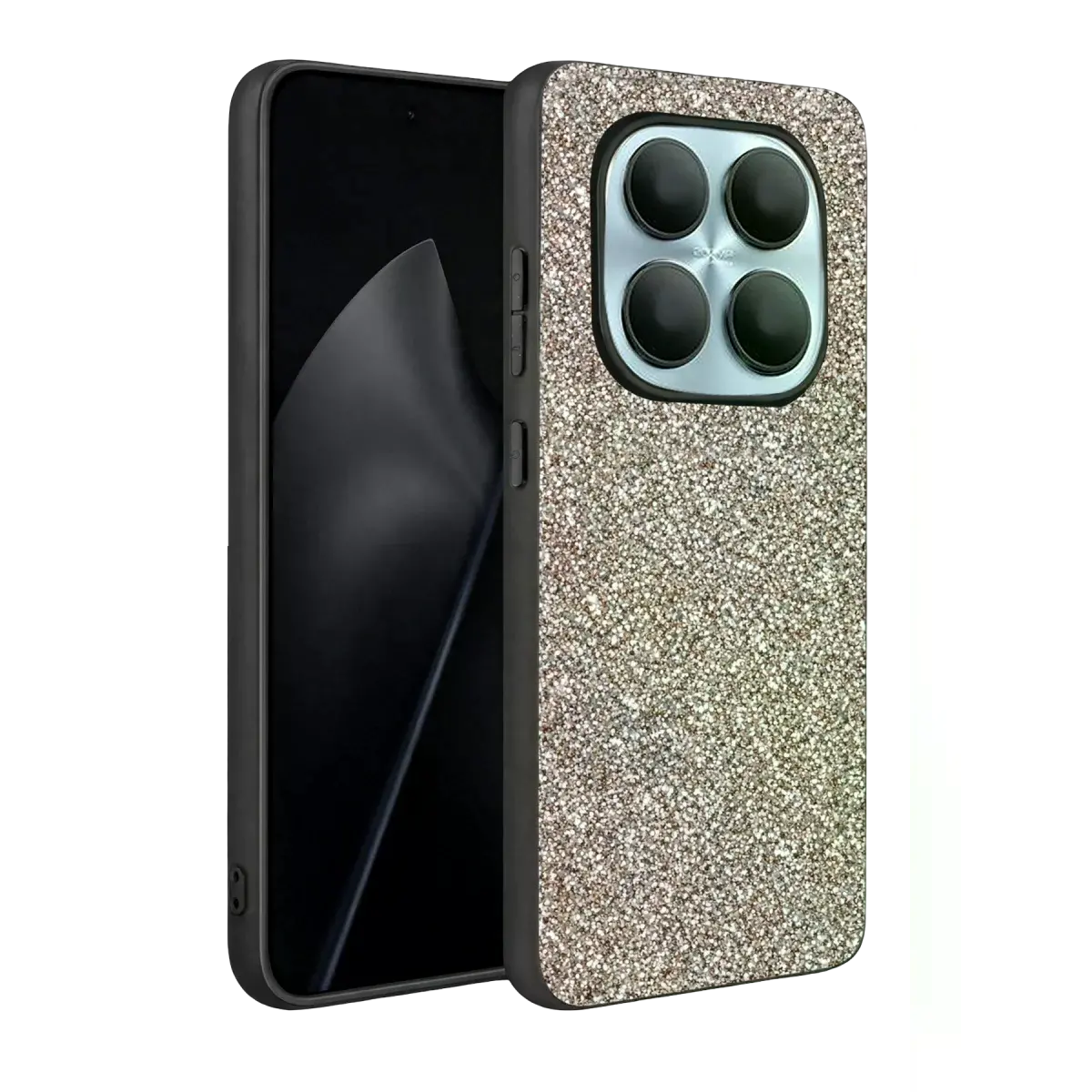 Onegif Xiaomi Redmi Note 15 4g Bright Simli Kapak - Gümüş