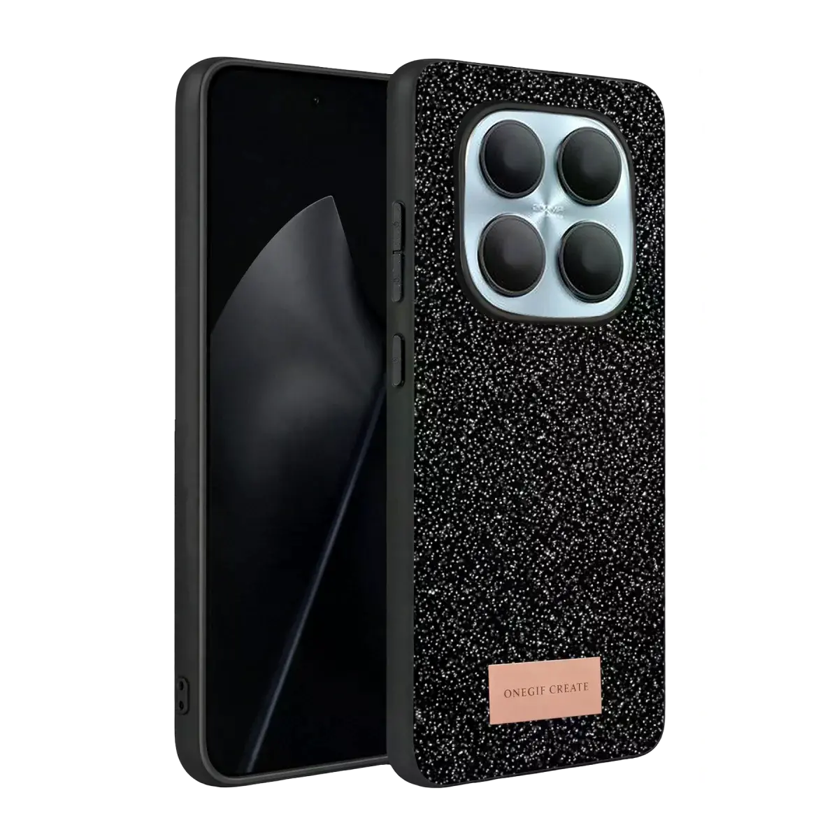 Onegif Xiaomi Redmi Note 15 4g Bright Simli Kapak - Siyah