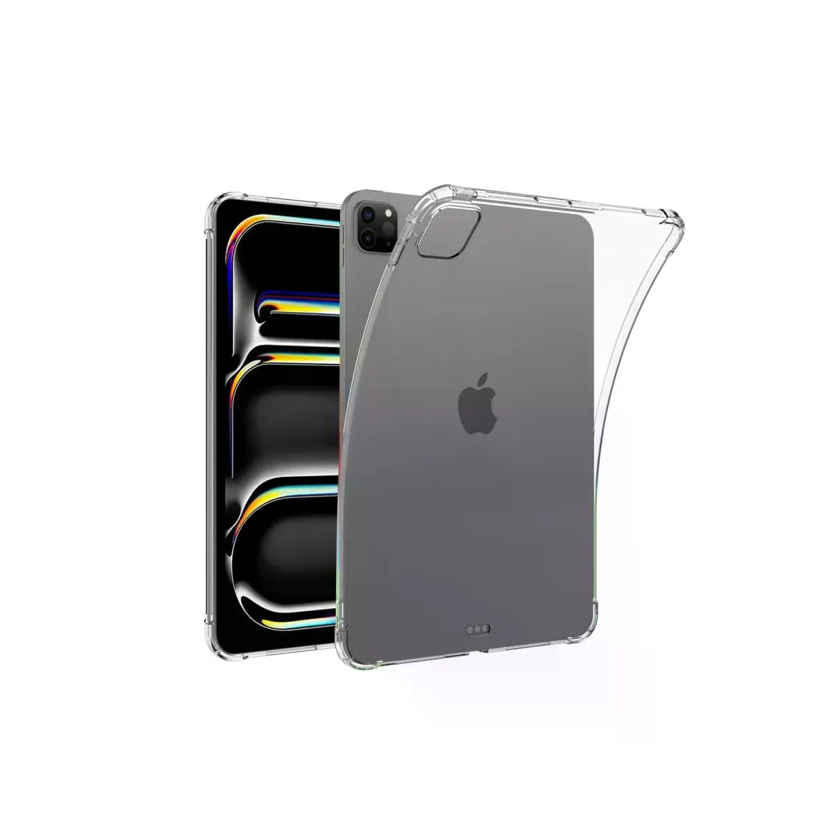 İpad Pro 11 (2024) Kılıf Anti Shock Tablet Silikon - Şeffaf