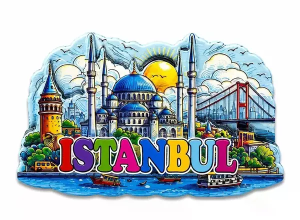 İstanbul Temalı Silikon Buzdolapı Süsü Magnet Alk5374