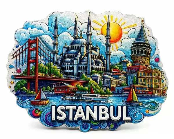 İstanbul Temalı Silikon Buzdolapı Süsü Magnet Alk5373