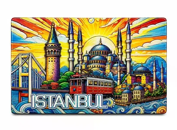 İstanbul Temalı Silikon Buzdolapı Süsü Magnet Alk5377