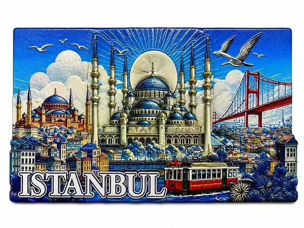 İstanbul Temalı Silikon Buzdolapı Süsü Magnet Alk5379