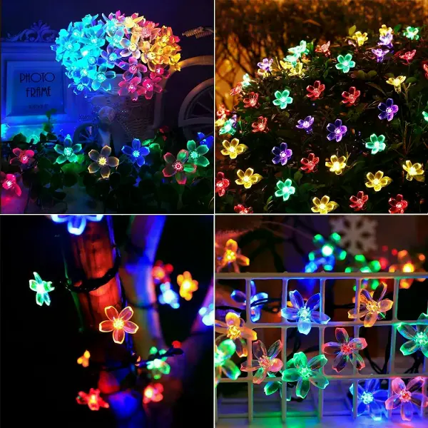 Solar 5m 50 Led Papatya Rgb 8 Fonksiyonlu