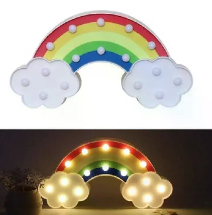 Led Işıklı Gökkuşağı Gece Lambası