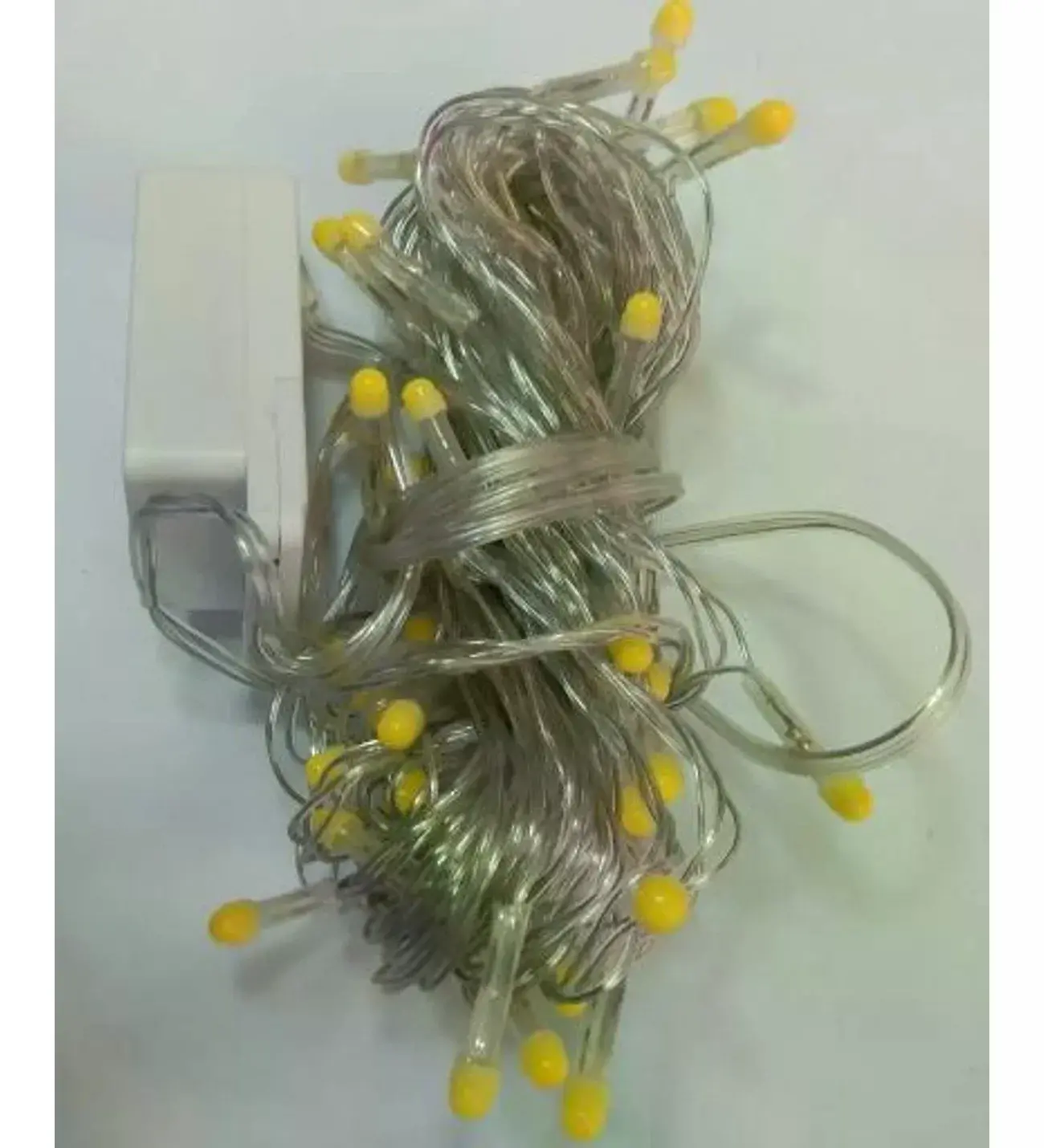 10m 100 Led Damla Uçlu Led Işık Beyaz Işık Şeffaf Kablo