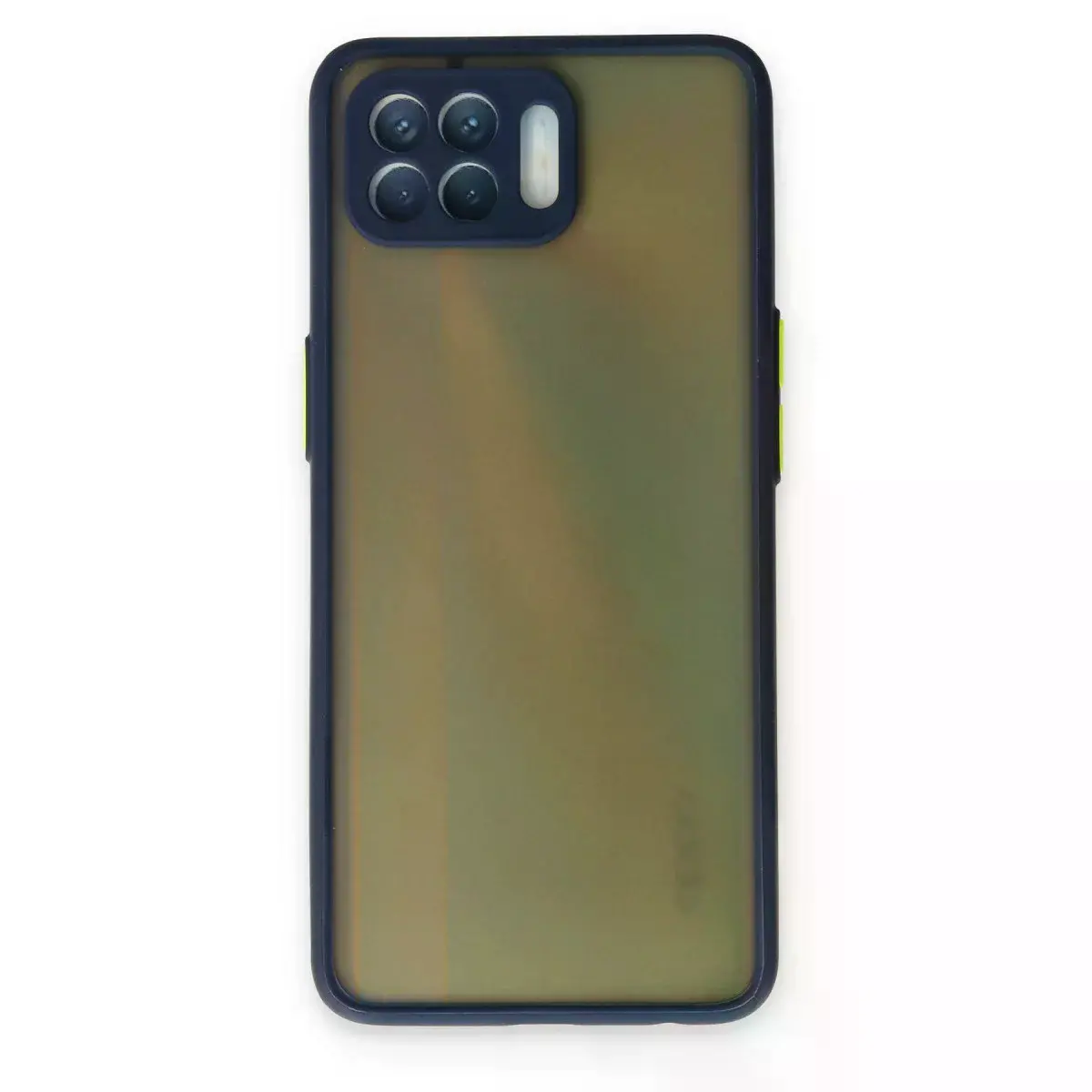 Oppo Reno 4 Lite Kılıf Montreal Silikon Kapak - Lacivert