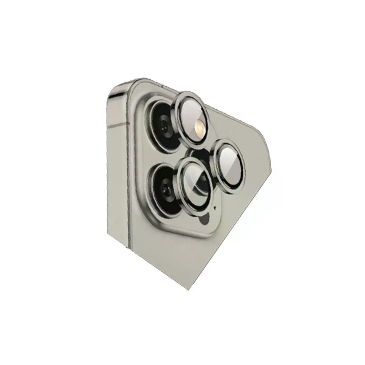 İphone 15 Pro Max Bilvis Titan Kamera Lens - Titan Gri