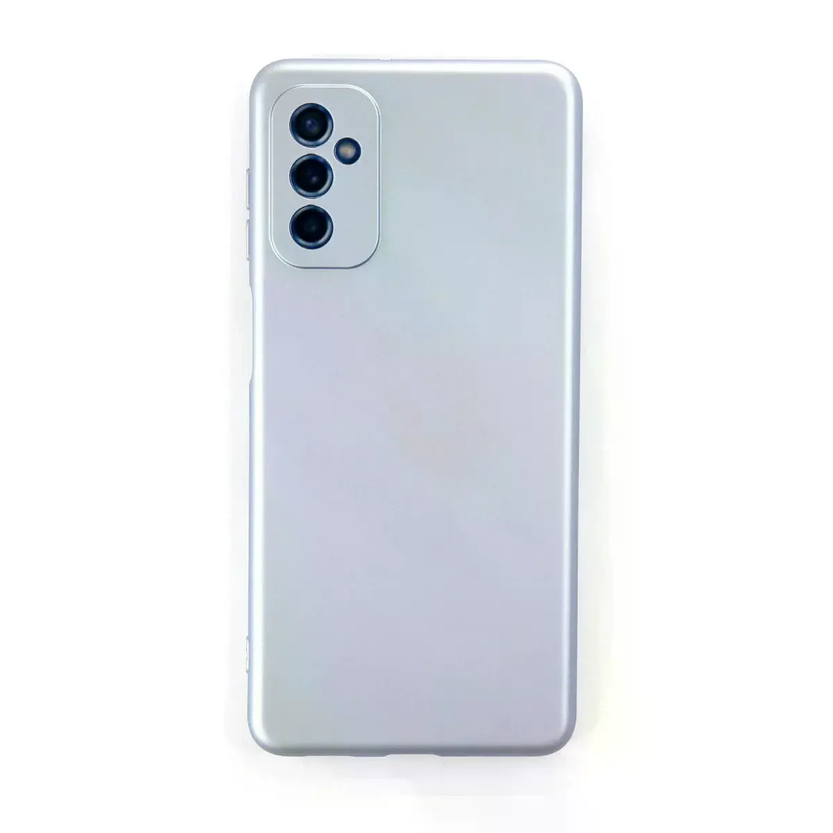 Samsung Galaxy M52 5g Kılıf Nano İçi Kadife Silikon - Sky Blue