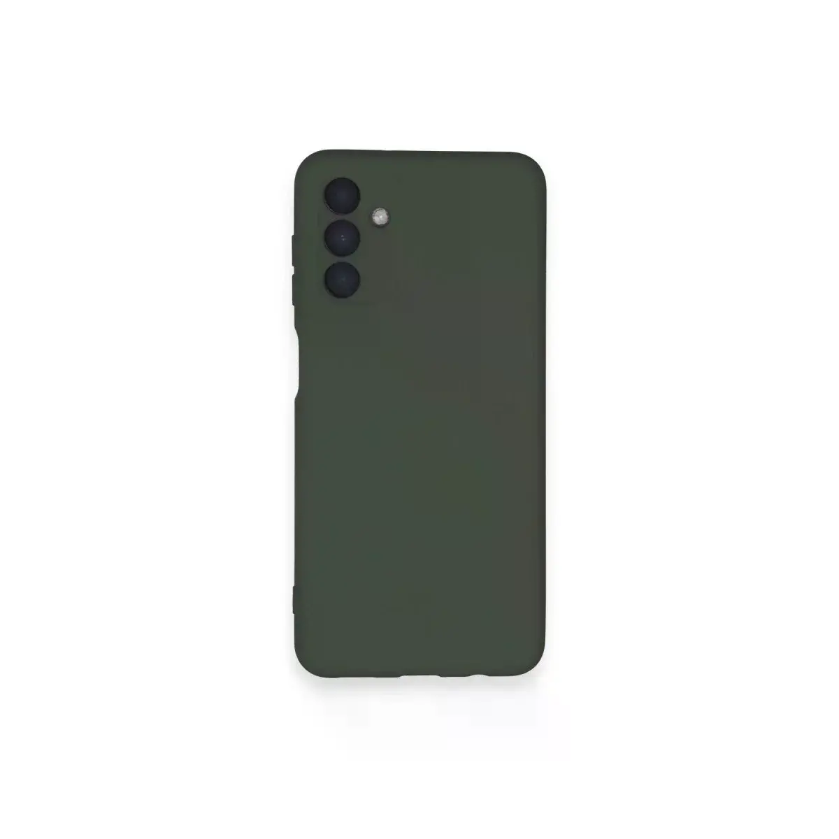 Samsung Galaxy A14 4g Kılıf Nano İçi Kadife Silikon - Koyu Yeşil