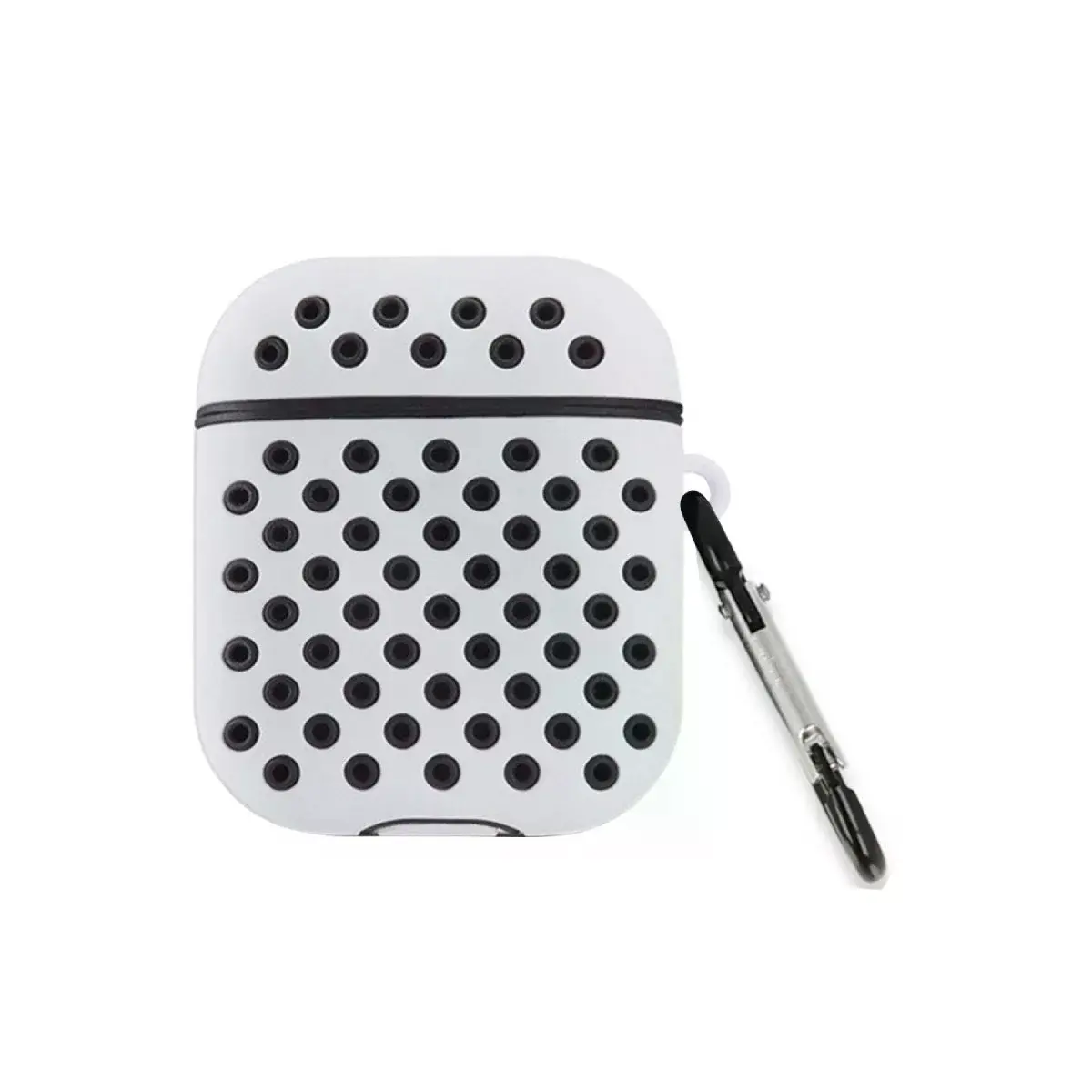 Airpods 2 (2.nesil) Spor Delikli Kılıf - Gri-siyah