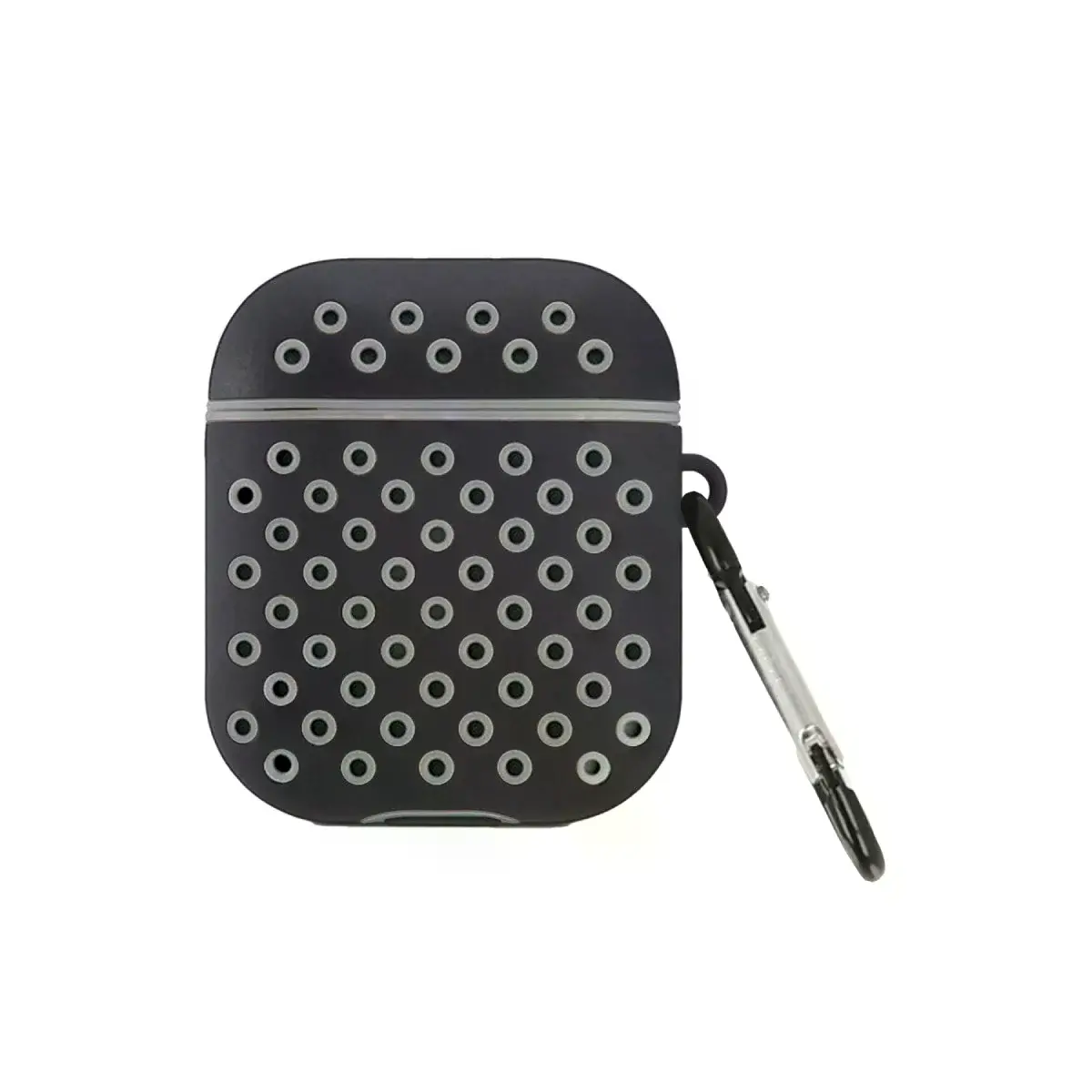 Airpods 2 (2.nesil) Spor Delikli Kılıf - Siyah-gri