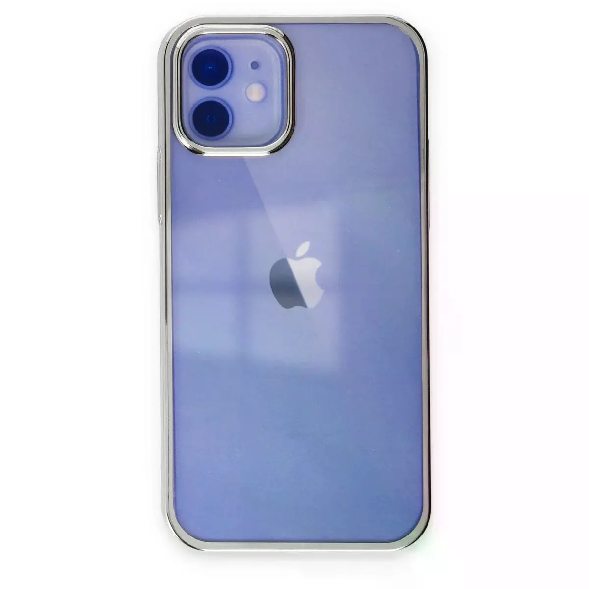 İphone 12 Kılıf Element Silikon - Gümüş
