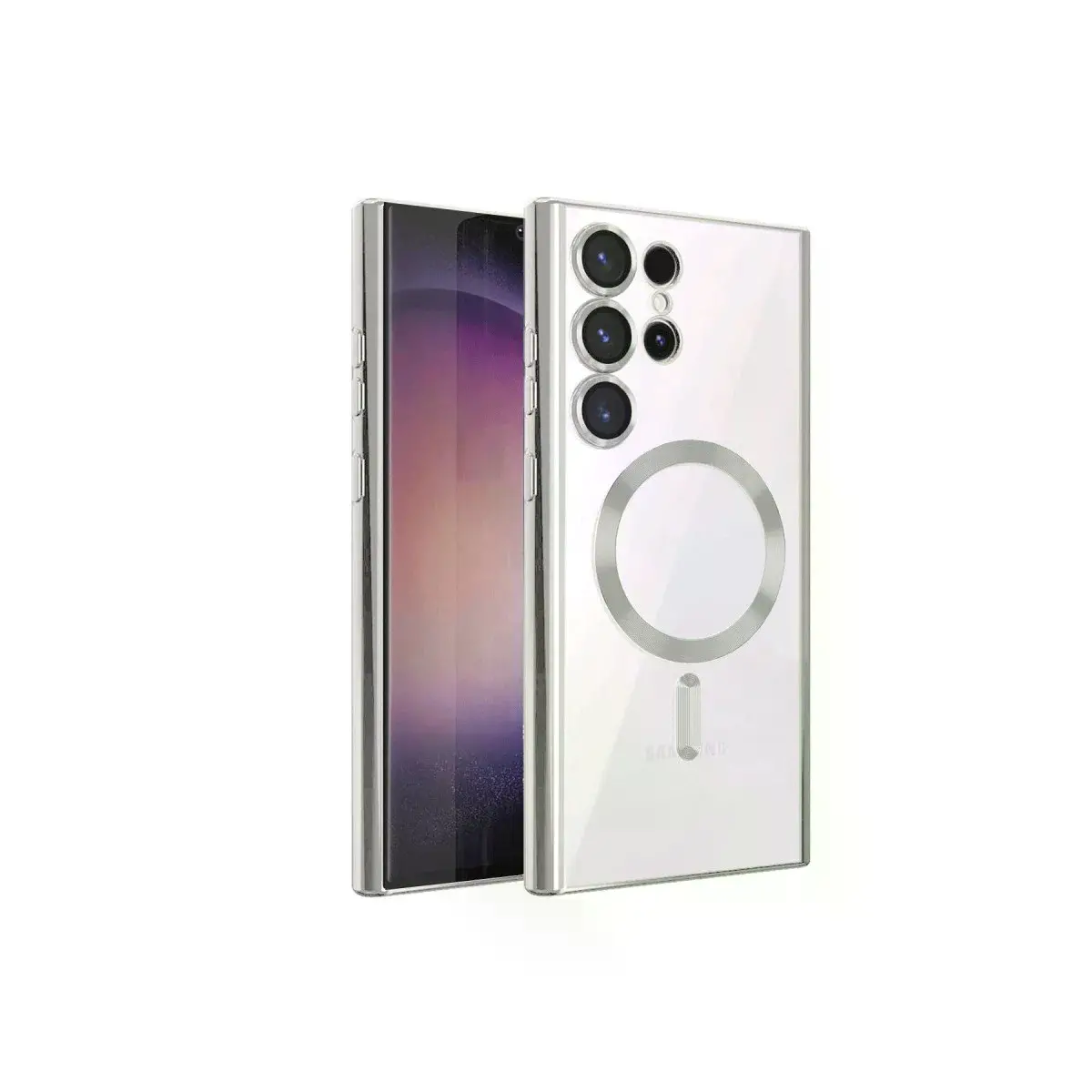 Samsung Galaxy S24 Ultra Kılıf Kross Magneticsafe Kapak - Titan Gri