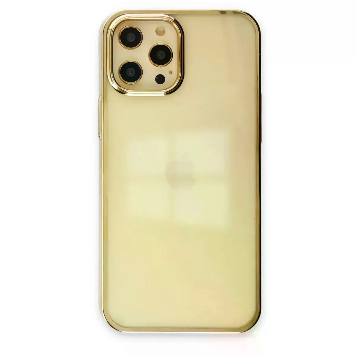 İphone 12 Pro Max Kılıf Element Silikon - Gold