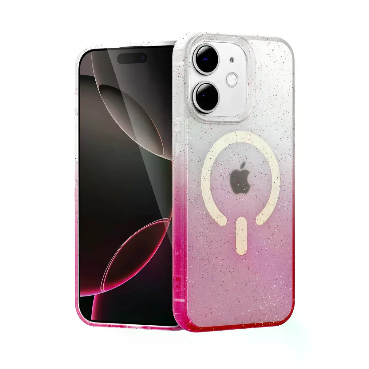 İphone 11 Pummel Shiny Magsafe Kapak - Pembe