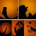 Taşınabilir Usb Sunset Lamba: Ev Ve Araba İçin Ambiyans Işığı-5