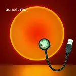Taşınabilir Usb Sunset Lamba: Ev Ve Araba İçin Ambiyans Işığı-1