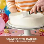 Paslanmaz Çelik L Tipi Pastacı Spatulası – Krema Düzeltme Ve Pasta Şekillendirme Bıçağı-4