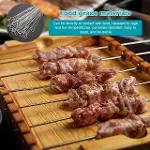 10 Adet Paslanmaz Çelik Mangal Şişi Seti – 20 Cm Metal Çöp Şiş Ve Izgara Şişleri-7