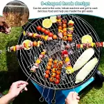 10 Adet Paslanmaz Çelik Mangal Şişi Seti – 20 Cm Metal Çöp Şiş Ve Izgara Şişleri-8