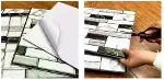 3d Mermer Görünümlü Kendinden Yapışkanlı Duvar Sticker-4
