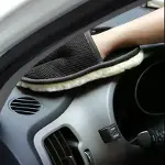 Mikrofiber Yün Araba Yıkama Eldiveni - Çizmez Ve Yüksek Emici-4