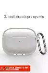 Airpods Pro 3. Nesil ile Uyumlu Şeffaf Cyrstal Clear Ultra Berrak Kılıf ( Kulaklık Değildir )-6