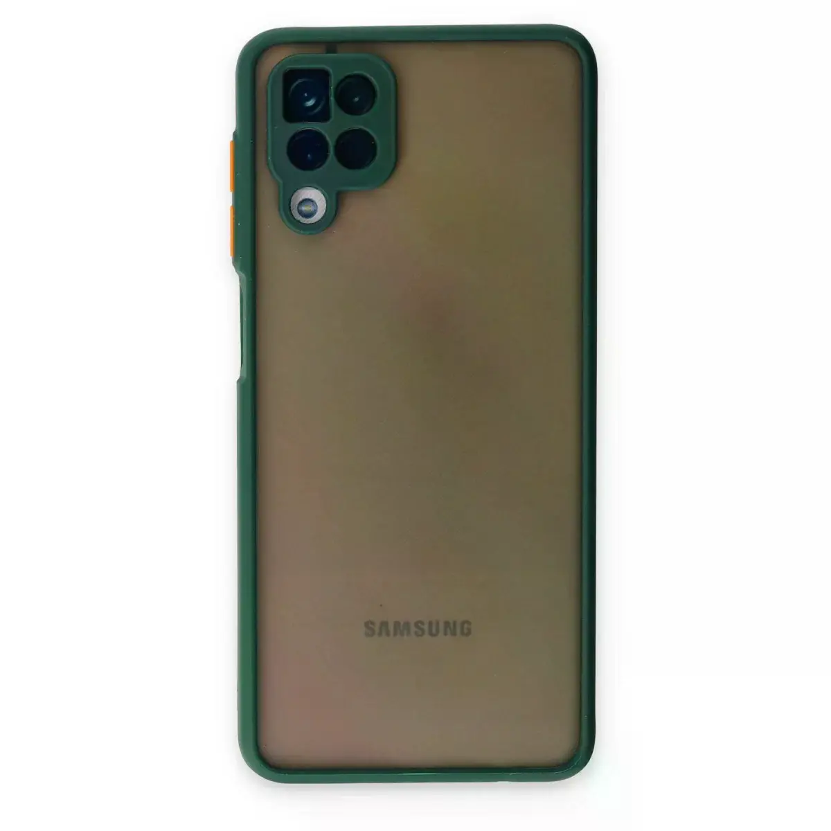 Samsung Galaxy A12 Kılıf Montreal Silikon Kapak - Yeşil