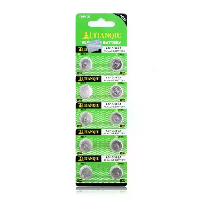 TıanQıu Ag10 Lr1130/389 Alkalin 10'lu Düğme Pil