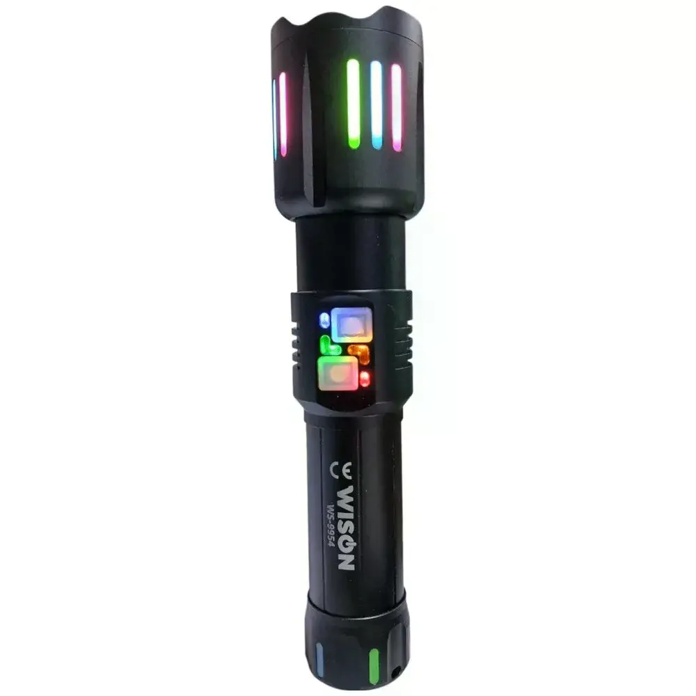 Wison Ws-9954 25w  Zoomlu Yeşil Lazerli Metal Şarjlı El Feneri