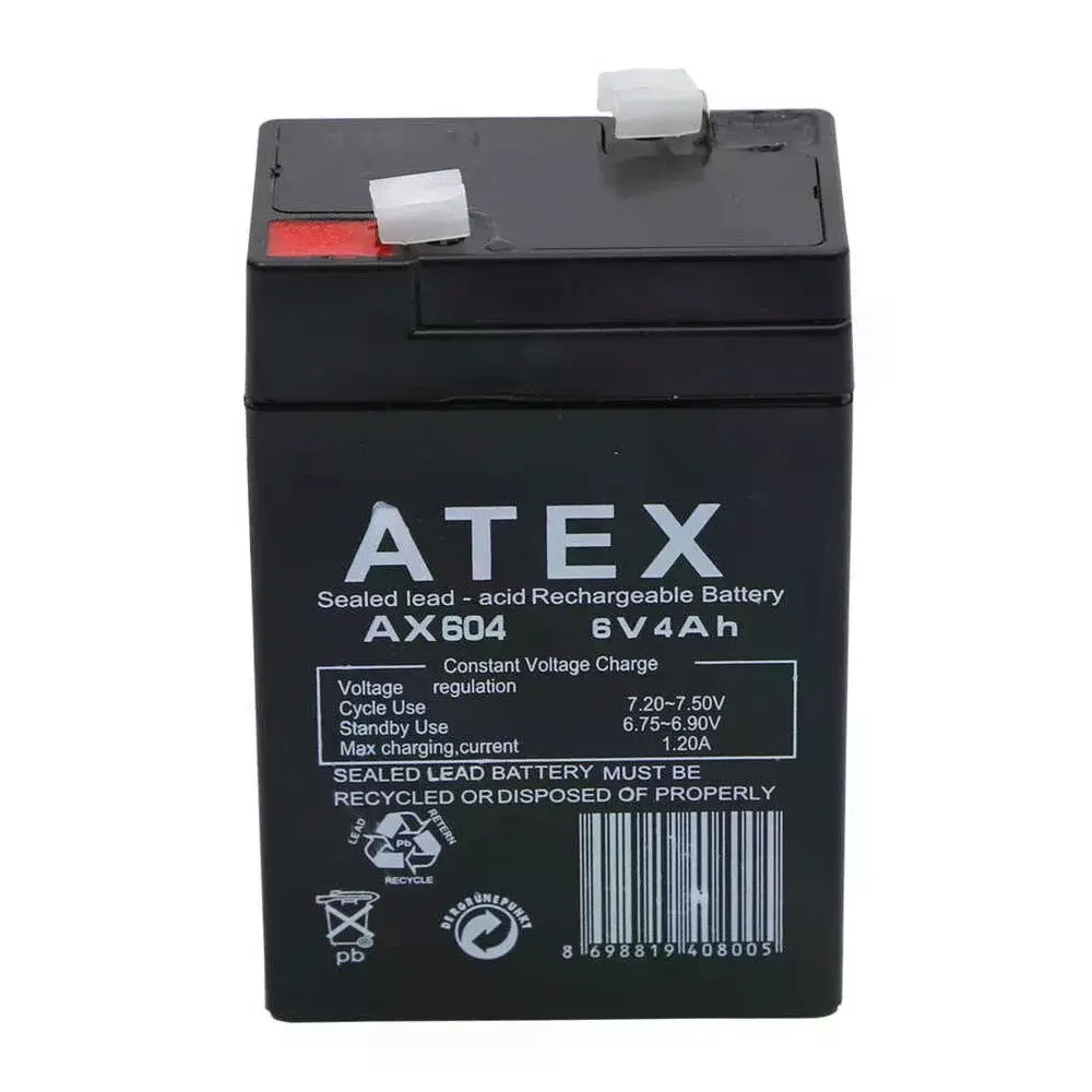 Atex Ax604 6v 4ah Akü