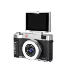 4K Çantalı Dijital Retro Video Kamera 48MP 16X Zoom Işıklı (32GB) Kart Dijital Fotoğraf Makinesi siyah-2