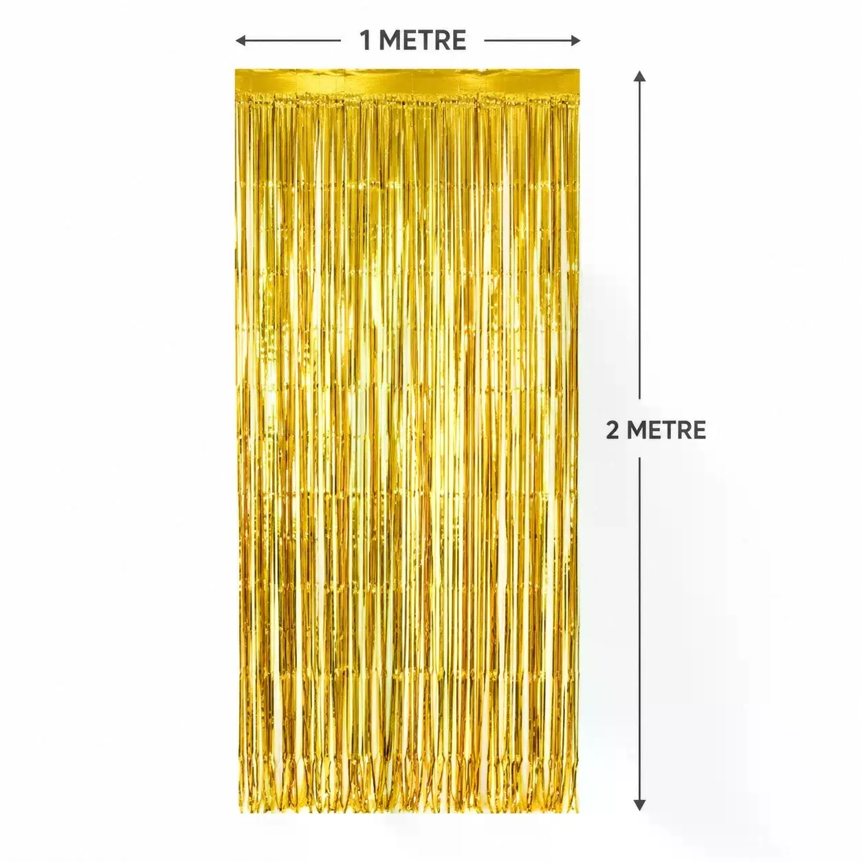 Gold Metalize Parti Perdesi 100x200 Cm – Kapı Ve Arka Fon Perdesi