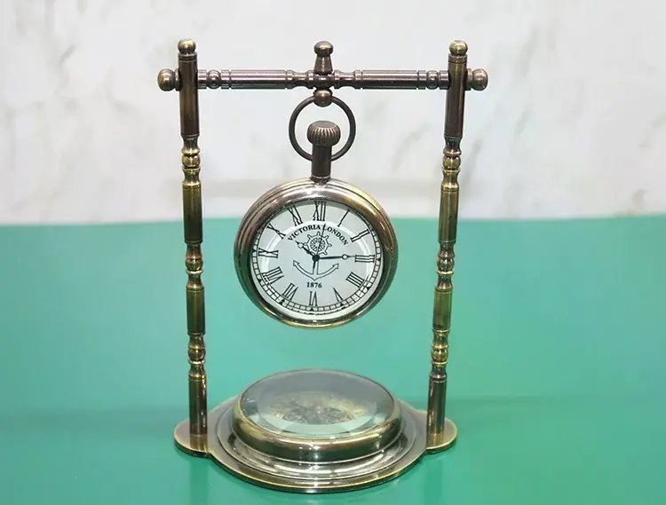 Pirinç Masa Üstü Saat 16194