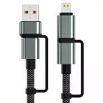 4’ü 1 Arada 100W Akıllı Tasarım Yüksek Dayanıklılık Çoklu Uyumlu Örgülü Hızlı Şarj Kablosu-6