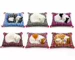 Yastıkta Uyuyan Kedi Sesli Alk25-1