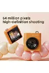 Mini Dijital Kamera 64MP 16x Digital Zoom Retro Vintage 1.4’’Ekranlı Video Kamera Taşınabilir Tasarım Beyaz-3