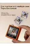 Mini Dijital Kamera 64MP 16x Digital Zoom Retro Vintage 1.4’’Ekranlı Video Kamera Taşınabilir Tasarım Beyaz-5