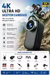 4K Ultra HD Mini WIFI Aksiyon Kamerası Taşınabilir Vücut Kamerası 1.47’HD Ekranlı Giyilebilir Video Kaydedici-1