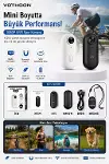 Mini WIFI Aksiyon Kamerası 1080P Taşınabilir Vücut Kamerası Giyilebilir Video Kaydedici Siyah-1