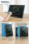 20 Inc Renkli Lcd Grafik Dijital Kalemli Çizim Tableti Yazı Tahta Not Yazma Eğitim Tableti Mavi-2